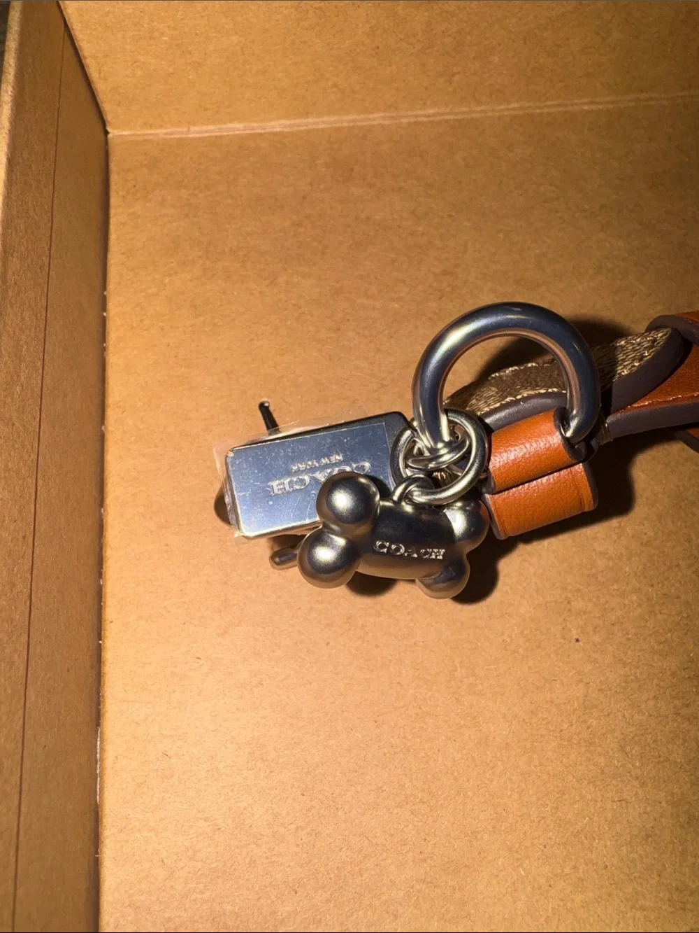 Coach Signature Canvas Dog Collar in Brown and Tan